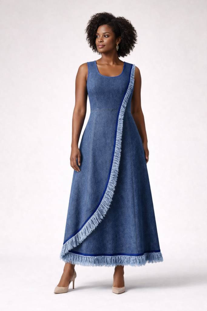 Confident-elegance-in-denim-fashion