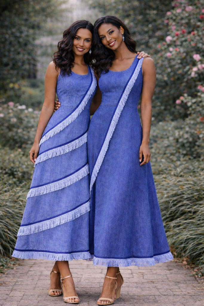 The Viral Denim Dress Design System™
